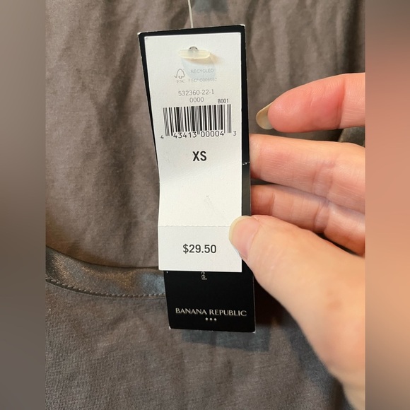 Banana Republic Luxe Touch Brown shade Sleeveless Tank, XS, NWT - Picture 4 of 7